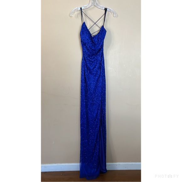 Primavera Couture Scoop Beaded Prom Gown - UNALTERED - please read description! - Picture 5 of 7